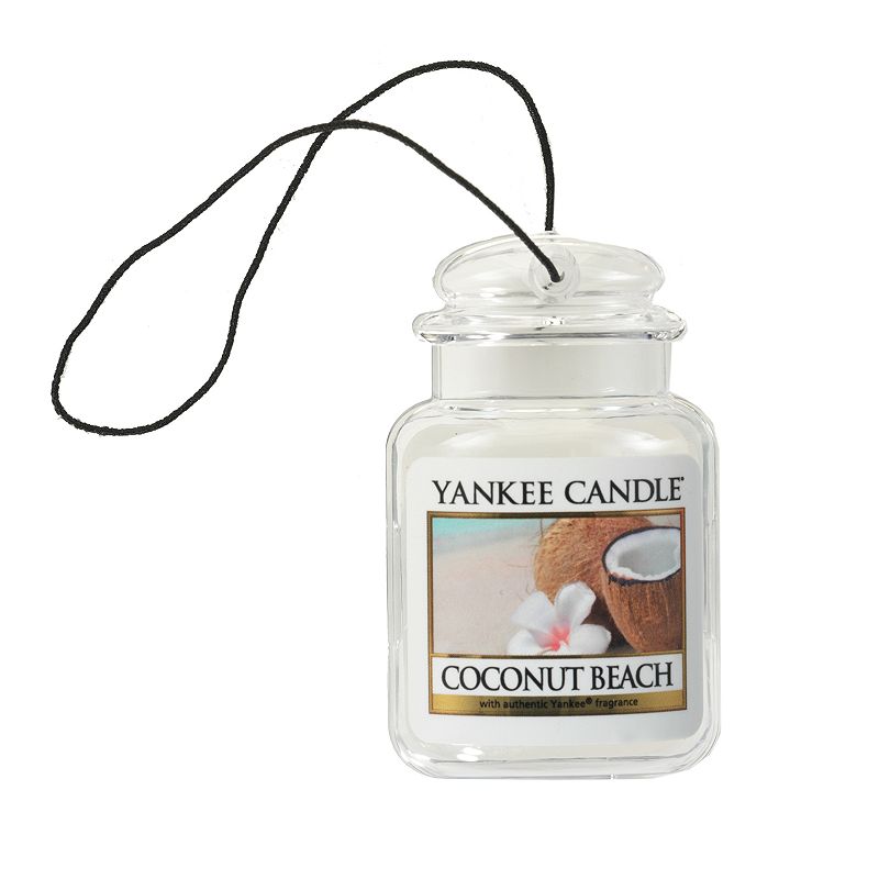 Yankee Candle Ultimate Car Jar Coconut Beach Air Freshener, Multicolor
