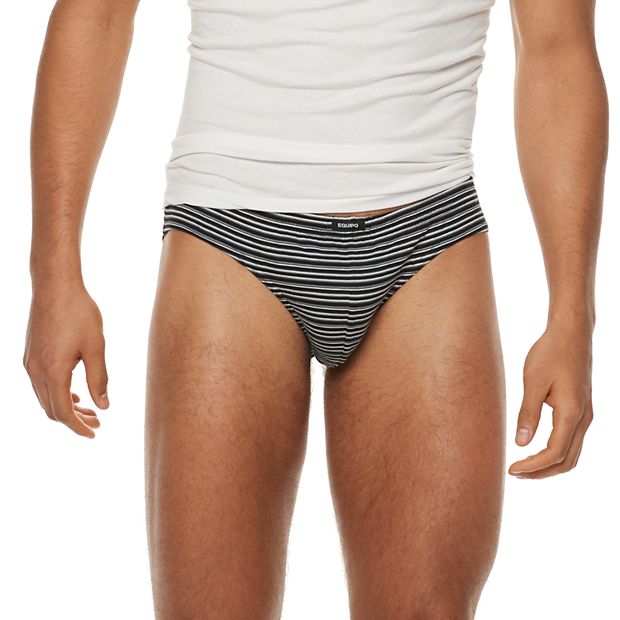 Men's Equipo 5-Pack Bikini Briefs (Black Color) No Fly Premium Cotton  Underwear