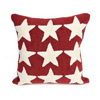 Liora Manne Frontporch Stars Indoor Outdoor Throw Pillow