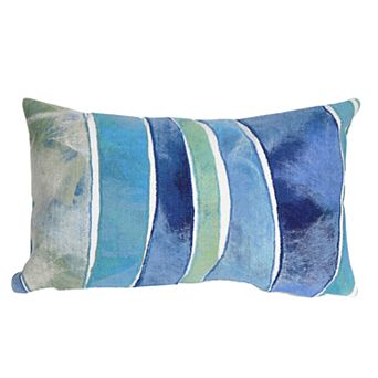 Liora Manne Visions III Waves Indoor Outdoor Throw Pillow