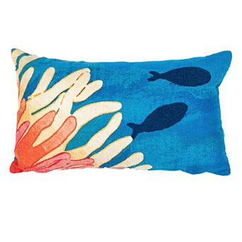 Liora Manne Visions III Reef & Fish Indoor Outdoor Throw Pillow