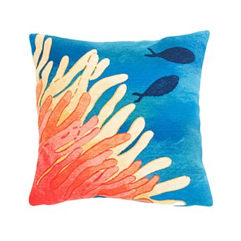 Liora Manne Visions III Reef & Fish Indoor Outdoor Throw Pillow