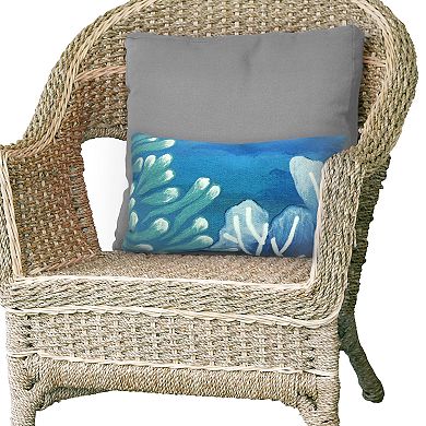  Liora Manne Visions III Reef Indoor Outdoor Throw Pillow