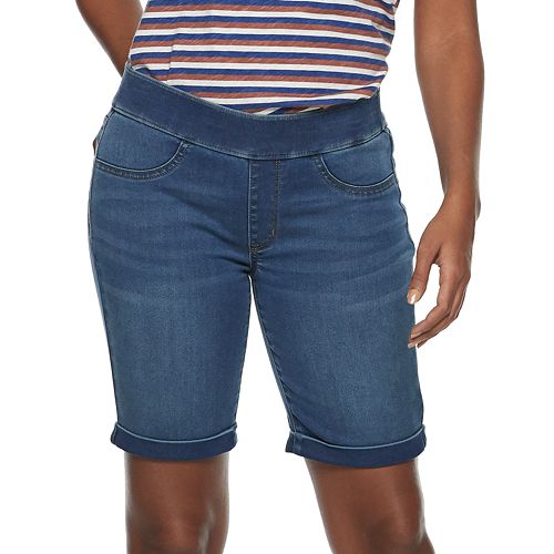 Women's SONOMA Goods for Life™ Pull-On Midrise Bermuda Jeans Shorts
