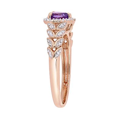 Stella Grace 10K Gold Gemstone & Diamond Accent Heart Ring