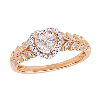 Stella Grace 10K Gold Gemstone & Diamond Accent Heart Ring
