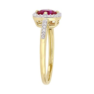 Stella Grace 10K Gold Gemstone & Diamond Accent Ring