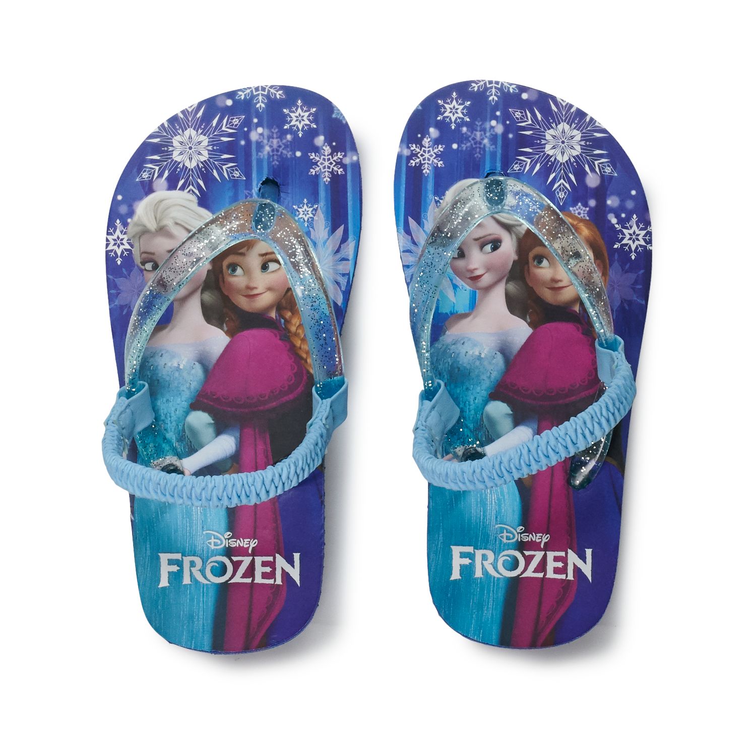 girls frozen flip flops