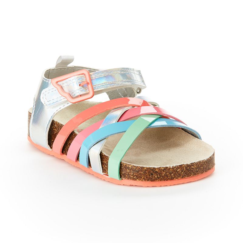 UPC 192170254229 product image for OshKosh B'gosh® Clover Toddler Girls' Sandals, Size: 11, Multicolor | upcitemdb.com