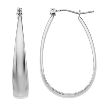 Napier Oval Hoop Earring