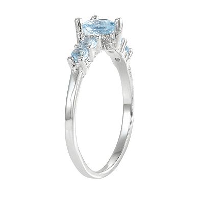 Junior Jewels Kids' Sterling Silver Birthstone Heart Ring