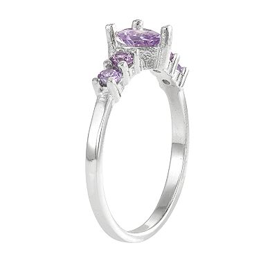 Junior Jewels Kids' Sterling Silver Birthstone Heart Ring