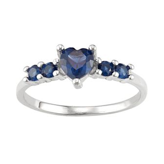 Junior Jewels Kids' Sterling Silver Birthstone Heart Ring