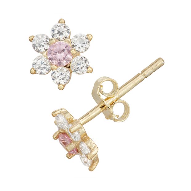Junior Jewels Gold Tone Sterling Silver Simulated Birthstone