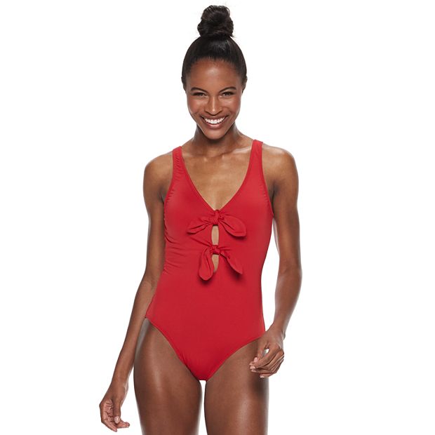 Women's Apt. 9® Double Bow One-Piece Swimsuit