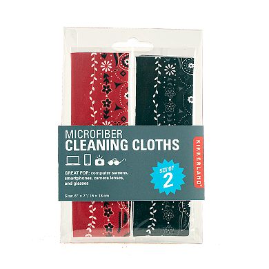Kikkerland 2-pack Microfiber Cleaning Cloths