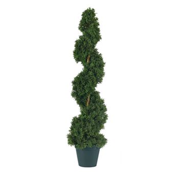 nearly natural 3-ft. Silk Cedar Spiral Tree