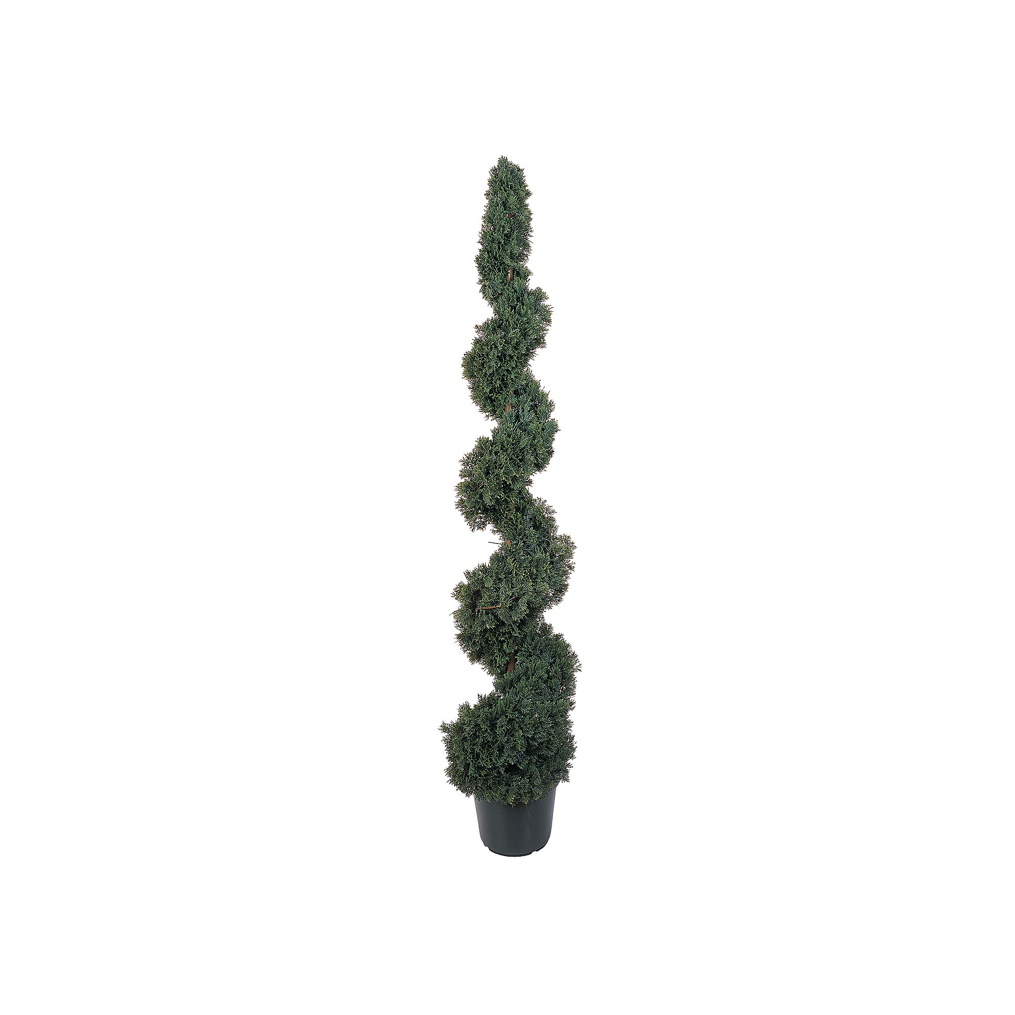 nearly natural 5-ft. Silk Cedar Spiral Tree, Multicolor