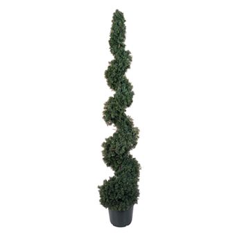 nearly natural 5-ft. Silk Cedar Spiral Tree