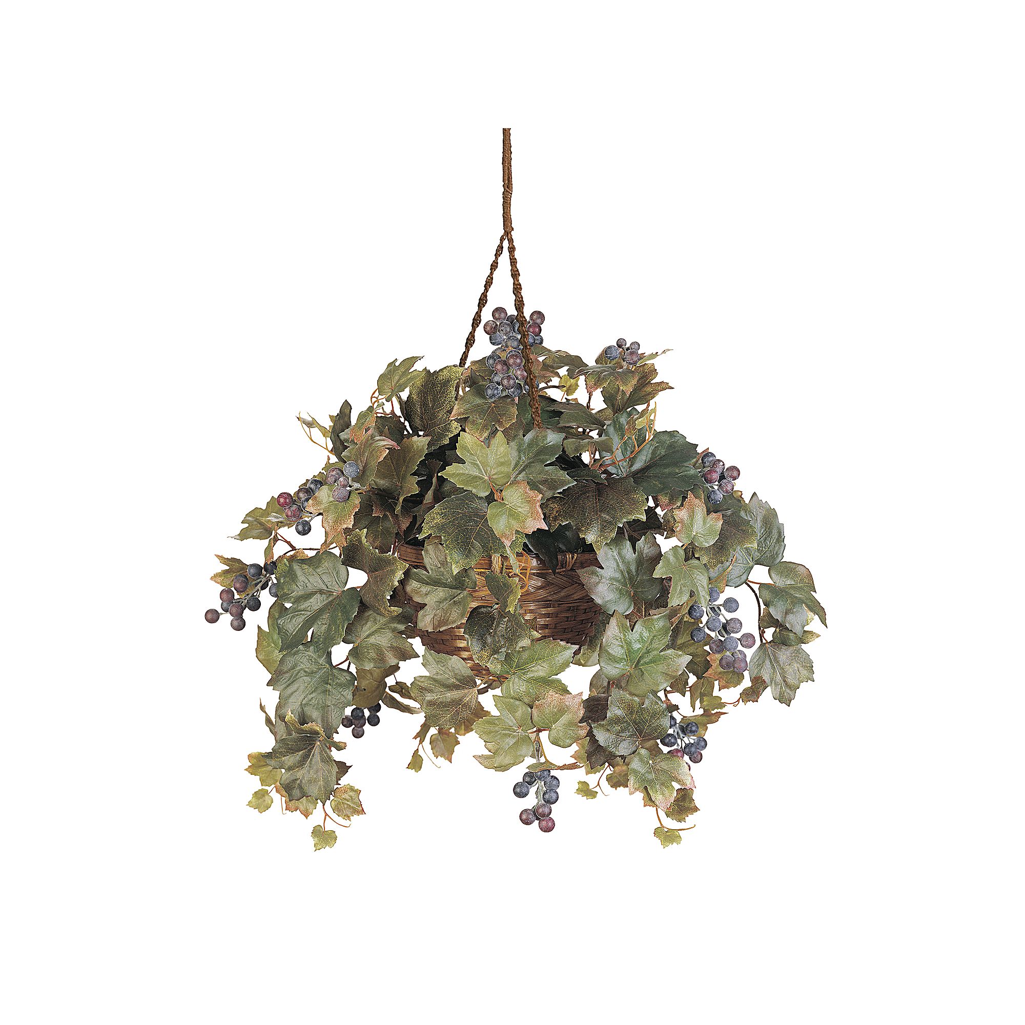 nearly natural Hanging Silk Grape Vine, Multicolor
