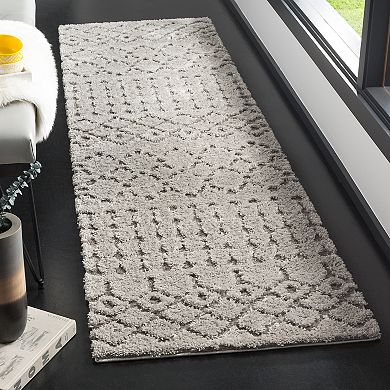 Safavieh Sparta Shag 6.7x6.7 Nina Rug Creme