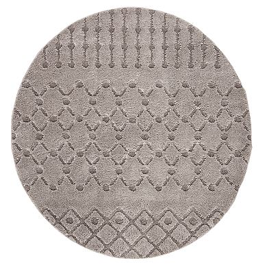 Safavieh Sparta Shag 6.7x6.7 Nina Rug Creme