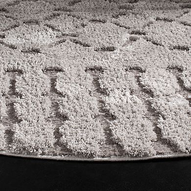 Safavieh Sparta Shag 6.7x6.7 Nina Rug Creme
