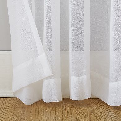 Archaeo Slub Textured Linen Blend Grommet Curtain Panel