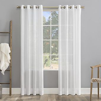 Archaeo Slub Textured Linen Blend Grommet Curtain Panel