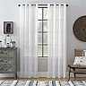 Archaeo Slub Textured Linen Blend Grommet Curtain Panel