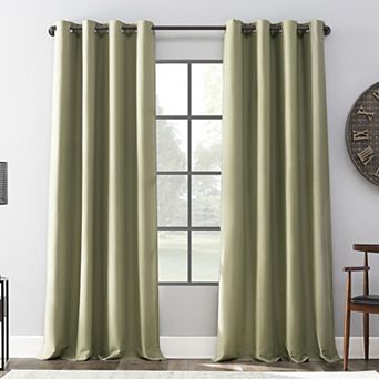 Archaeo Linen Blend Blackout Grommet Curtain Panel