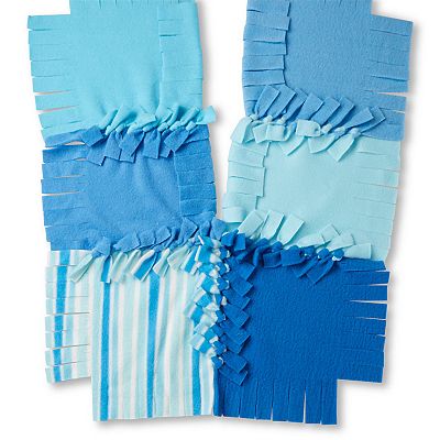 Melissa Doug Created by Me Striped Fleece Quilt No Sew Craft Kit