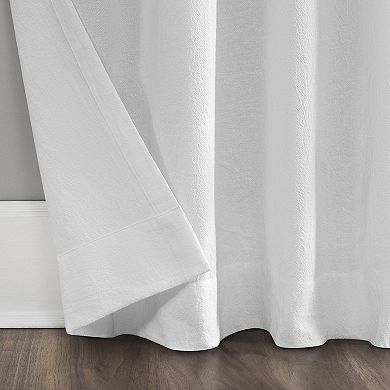 Archaeo Washed Cotton Semi-Sheer Twist Tab Single Curtain Panel