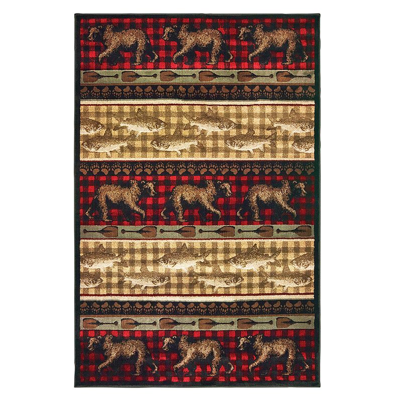 StyleHaven Wiley Forest Parade Rug, Red, 8X10 Ft