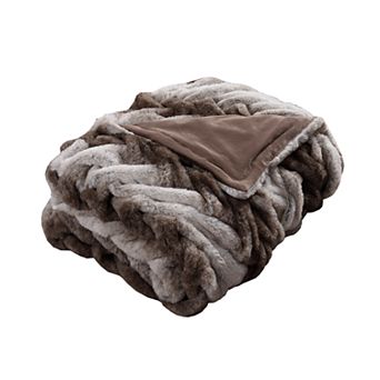 Classic Elegance Faux Fur Throw