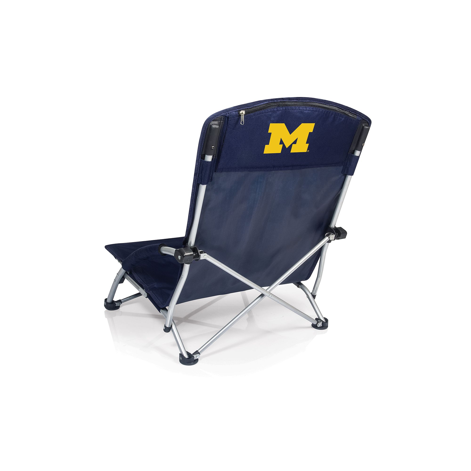 Picnic Time Michigan Wolverines Tranquility Portable Beach Chair, Blue