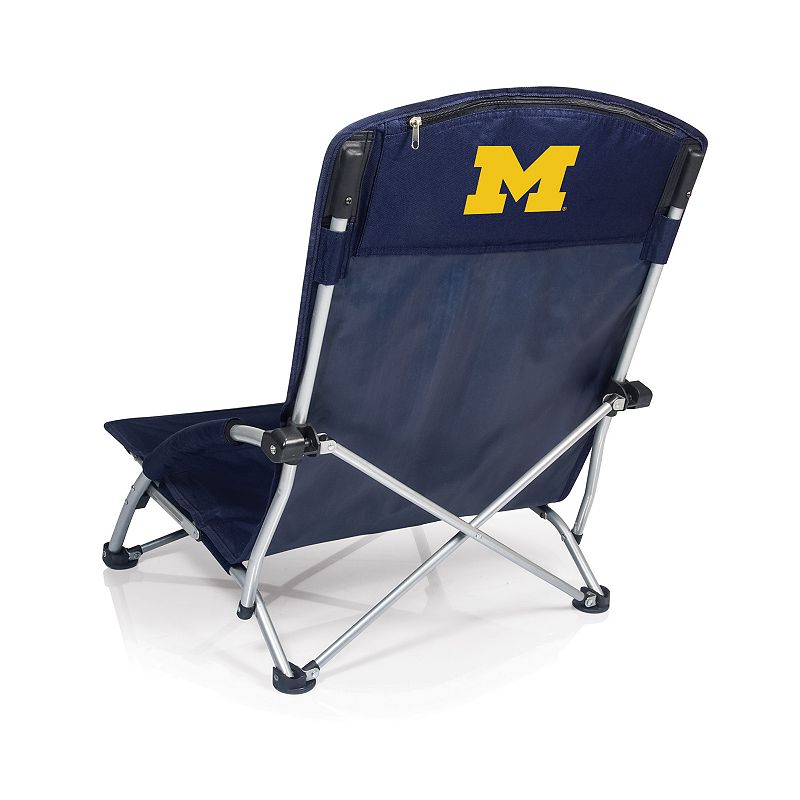 Picnic Time Michigan Wolverines Tranquility Portable Beach Chair, Blue