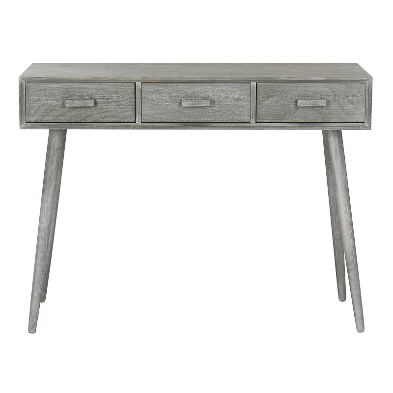 Safavieh Albus 3 Drawer Console Table, Grey Gray