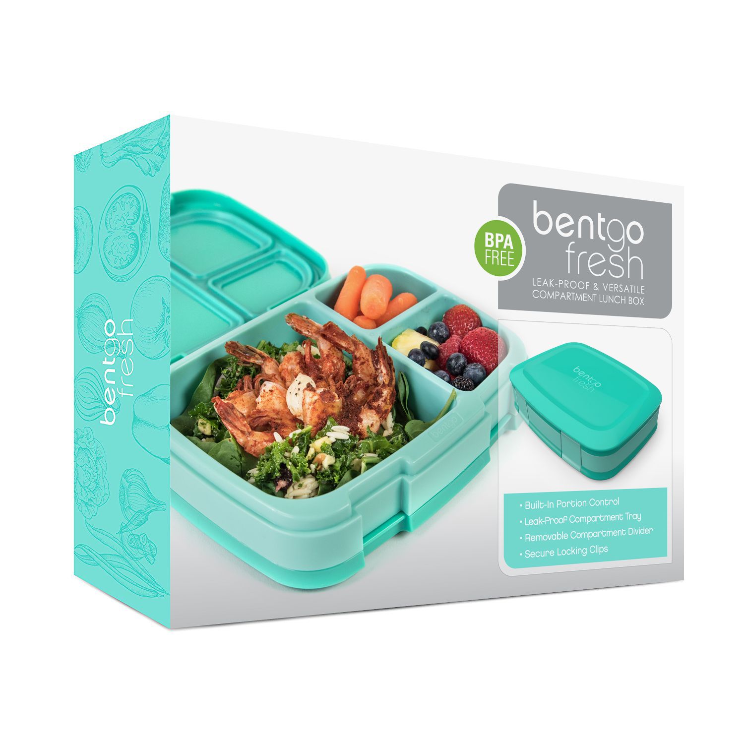 Bentgo Fresh 4-Compartment Leak-Proof Lunch Box