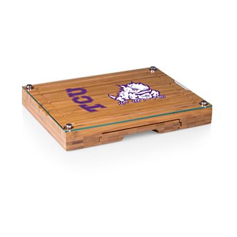 TCU Horned Frogs Concerto Glass-Top Cutting Board Set