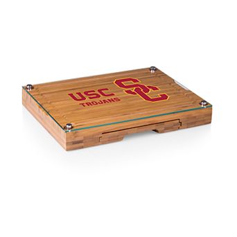 USC Trojans Concerto Glass-Top Cutting Board Set