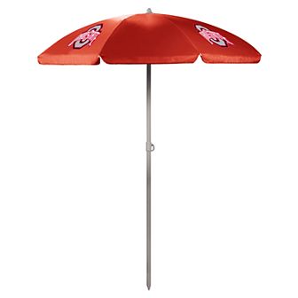 Picnic Time Ohio State Buckeyes Portable Beach Umbrella