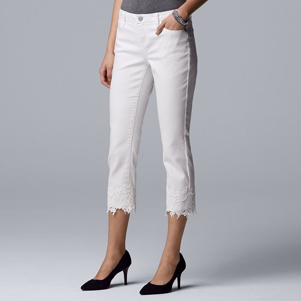 Vera wang 2025 denim capris