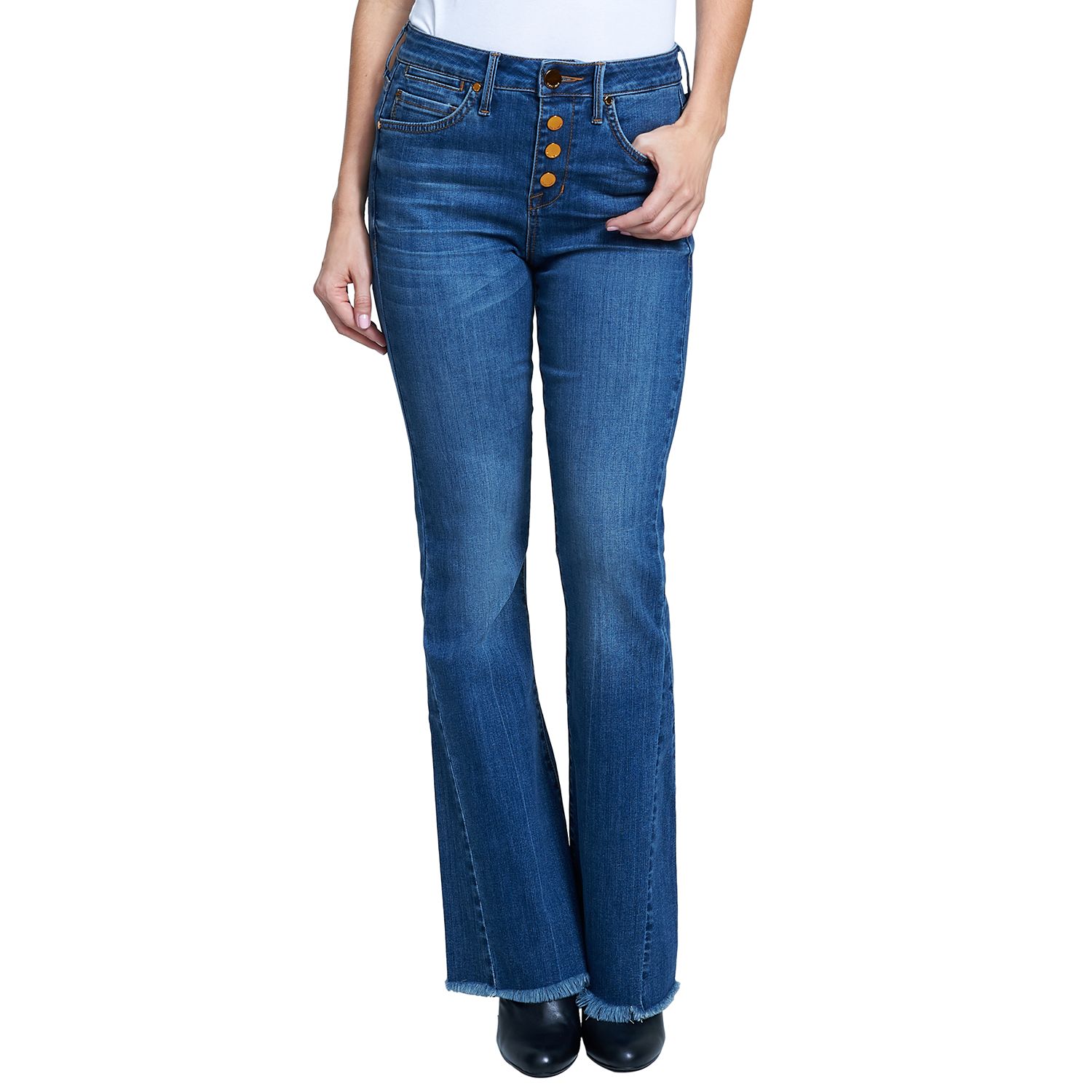 ultra high rise flare jeans