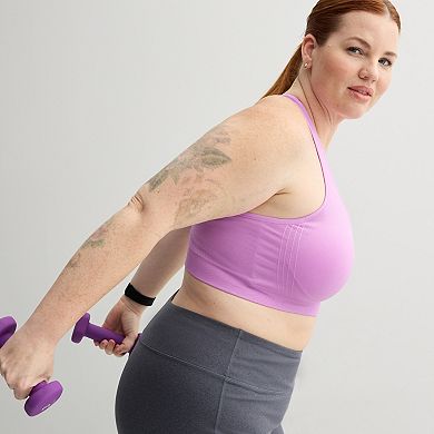 Plus Size Tek Gear Seamless Low-Impact Sports Bra