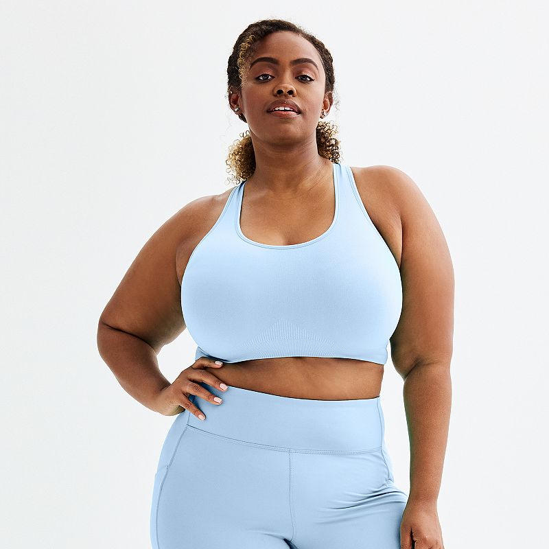 Plus Size Tek Gear® Seamless Low-Impact Sports Bra, Women's, Size: 2XL, Baron River