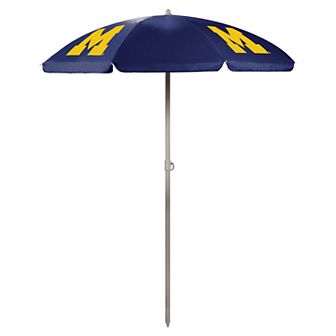 Picnic Time Michigan Wolverines Portable Beach Umbrella