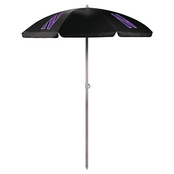 Picnic Time Northwestern Wildcats Portable Beach Umbrella