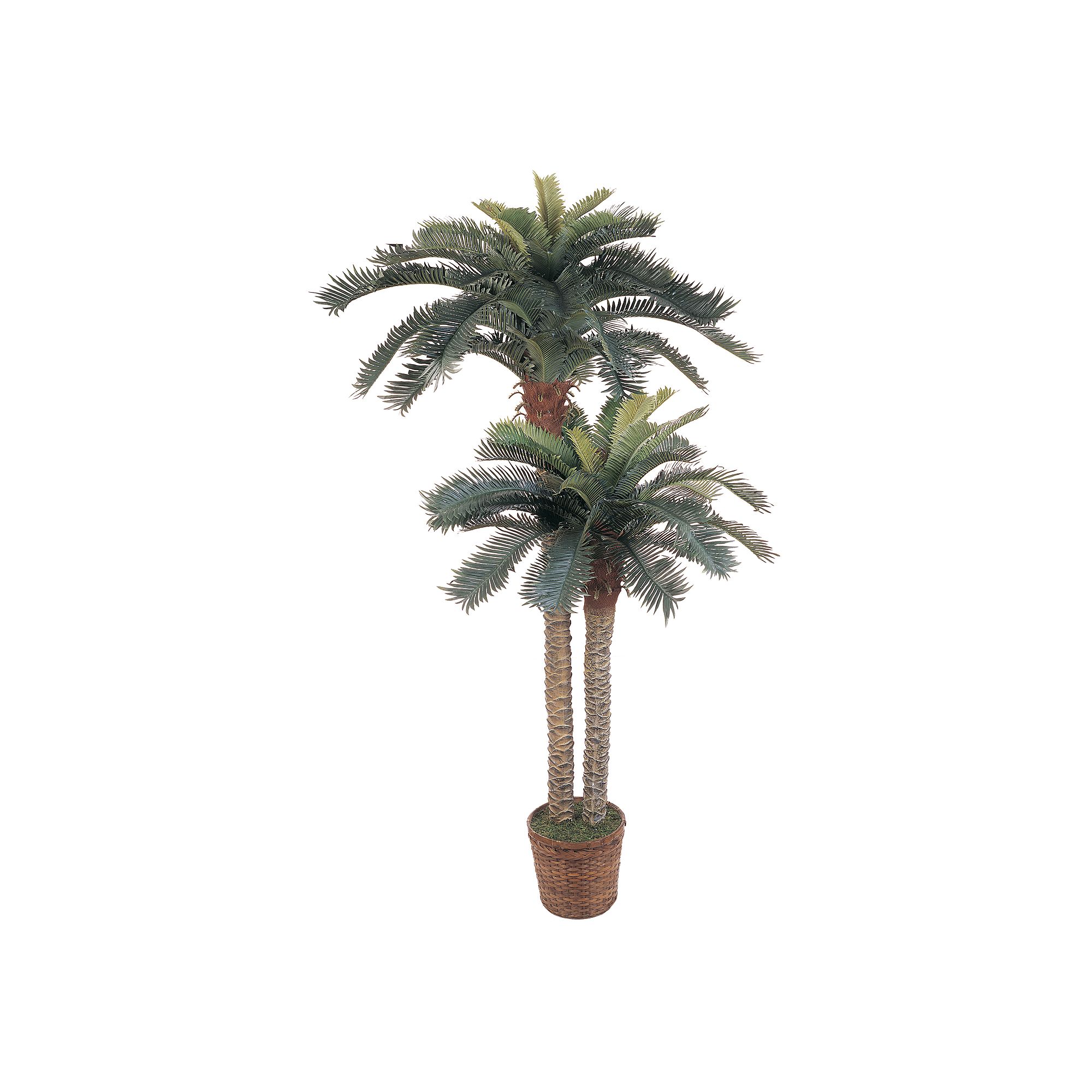 nearly natural Double Silk Sago Palm Trees, Multicolor