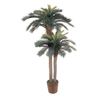 nearly natural Double Silk Sago Palm Trees